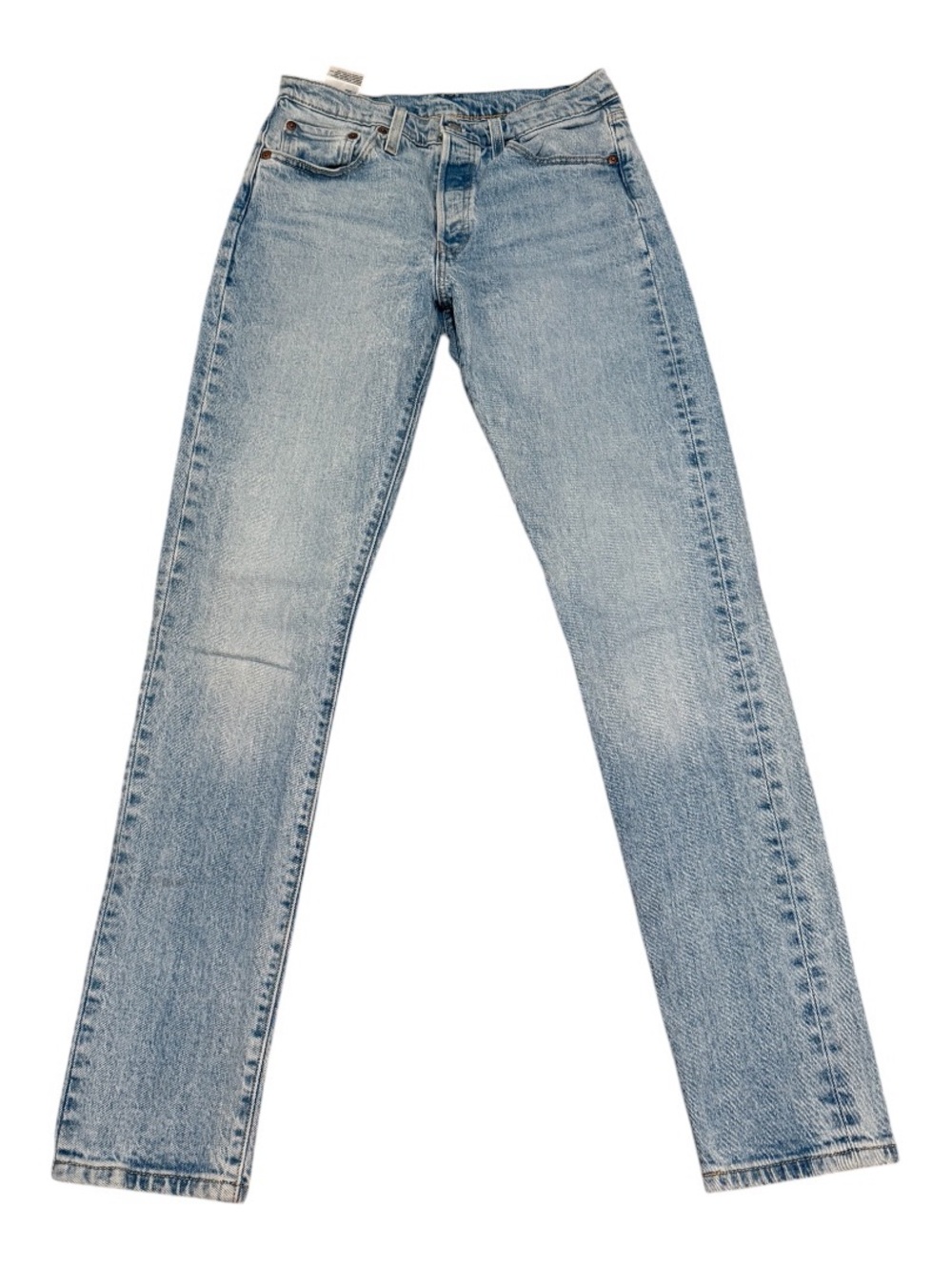 Levi’s 501s Straight Leg Light Medium Wash Button Fly Denim Jeans Sz 28
